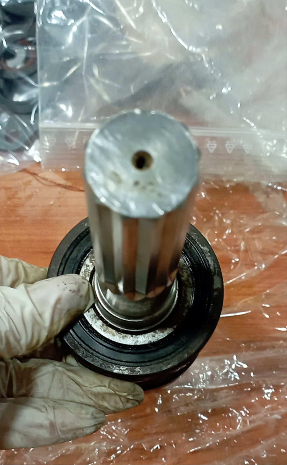 Albero scanalato in acciaio inox per pompa acqua mare JABSCO.