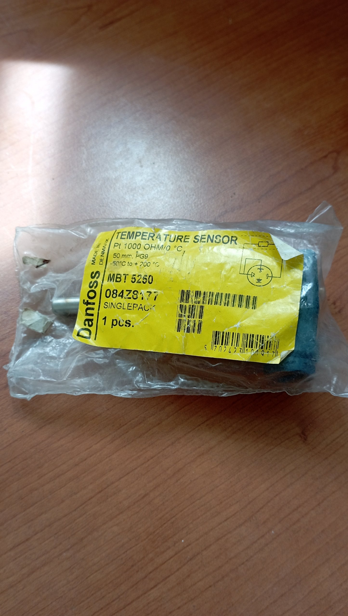 Sensore di temperatura DANFOSS, MBT 5250, 50 mm, G,1/2
084Z8177