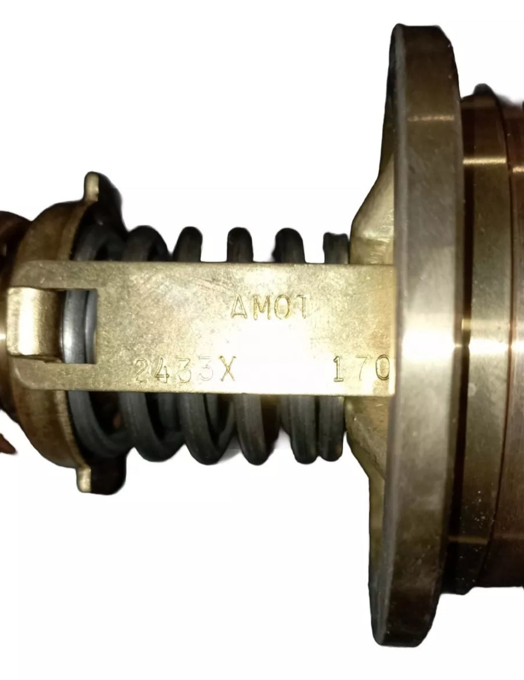Valvola termostatica AMOT 2433x170 in bronzo, nuova.