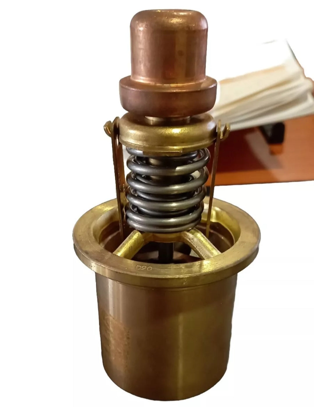 Valvola termostatica AMOT 2433x170 in bronzo, nuova.