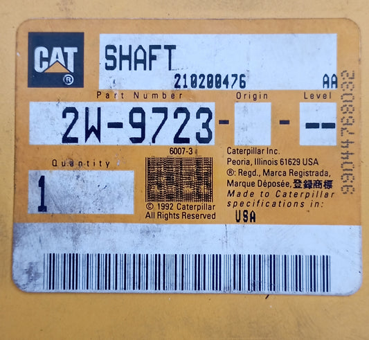 ALBERO AS-PUMP DRIVE 2W9723 - Caterpillar