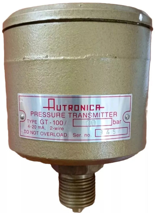 Trasduttore di pressione GT100. 10 BAR