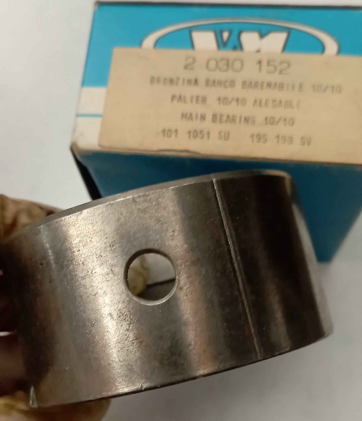 Bronzina banco barenabile 10/10 MOTORI VM TIPO 101 1051 SU 195 198 SV