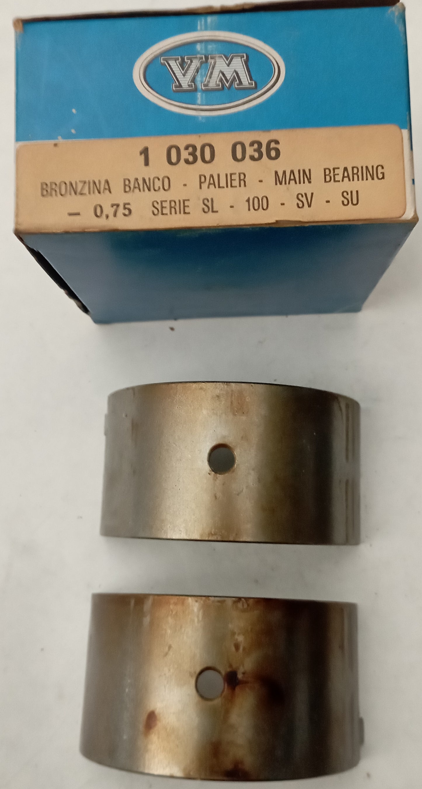 Bronzina banco MOTORI VM - 0,75 SERIE SL - 100 - SV -SU