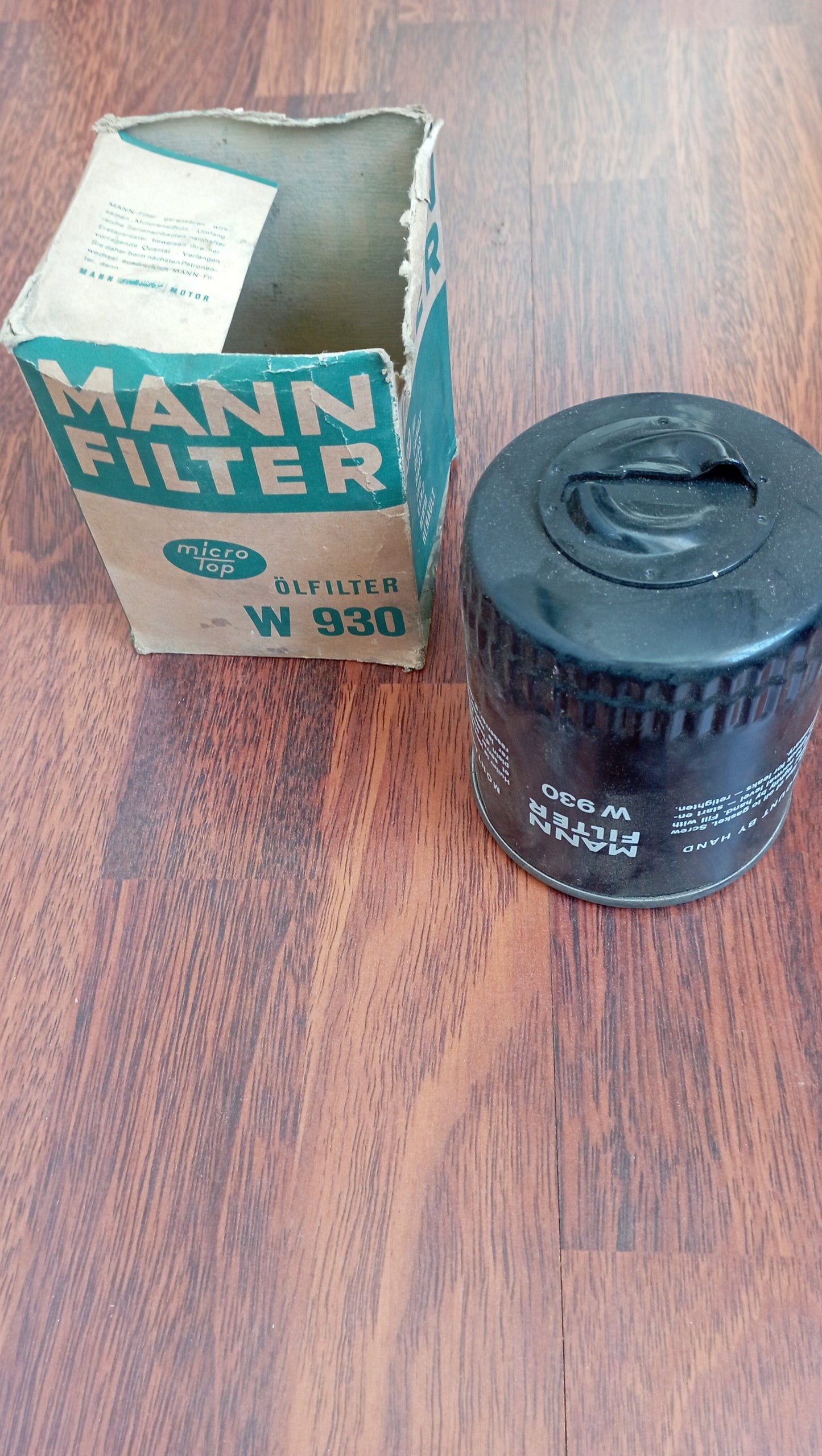 MANN-FILTER W 930 Filtro olio
3/4-16 UNF, con una valvola blocco arretramento, Filtro ad avvitamento