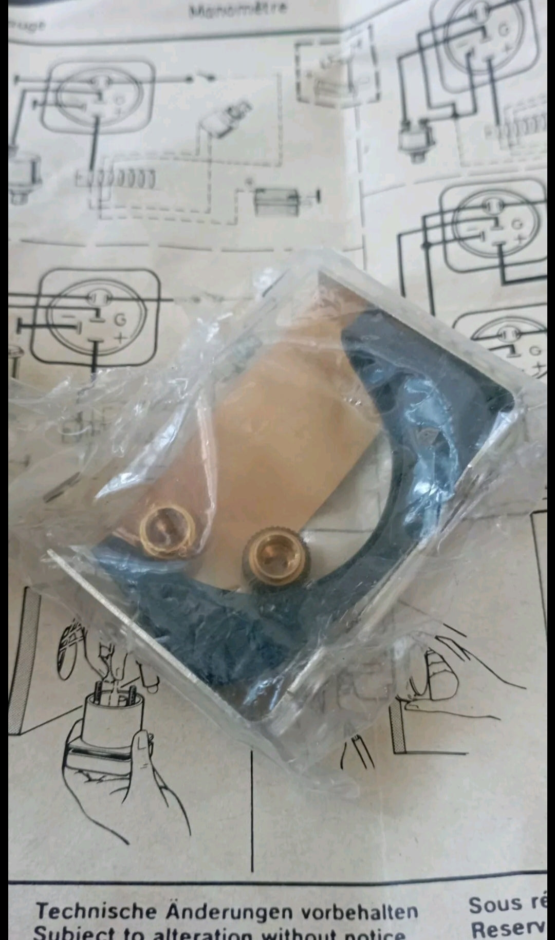 Termometro Acqua e Olio VDO 250F 120C 24 Volts