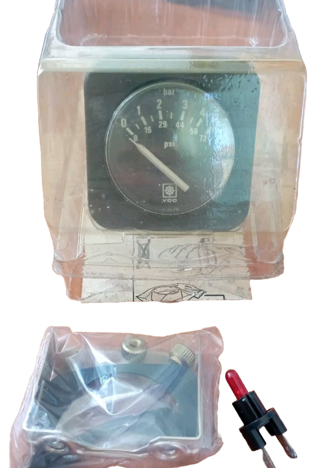 VDO
Manometro 0-5 bar  52 mm nero 12 Volts