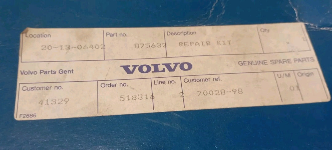 VOLVO PENTA 875632 Kit di riparazione | Kit di riparazione Turbo