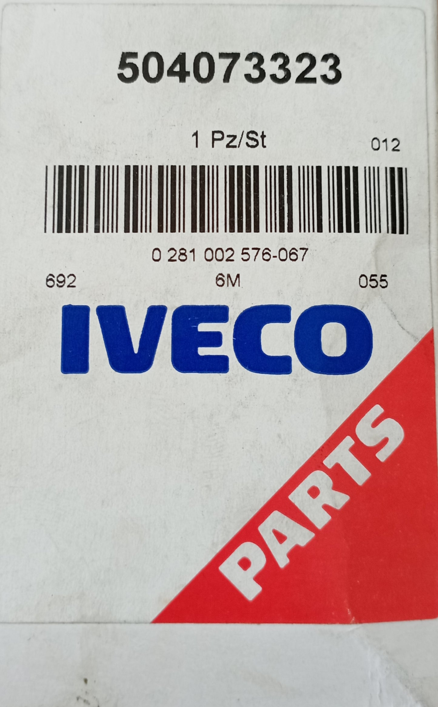 SENSORE PRESSIONE ALIMENTAZIONE IVECO - 504073323