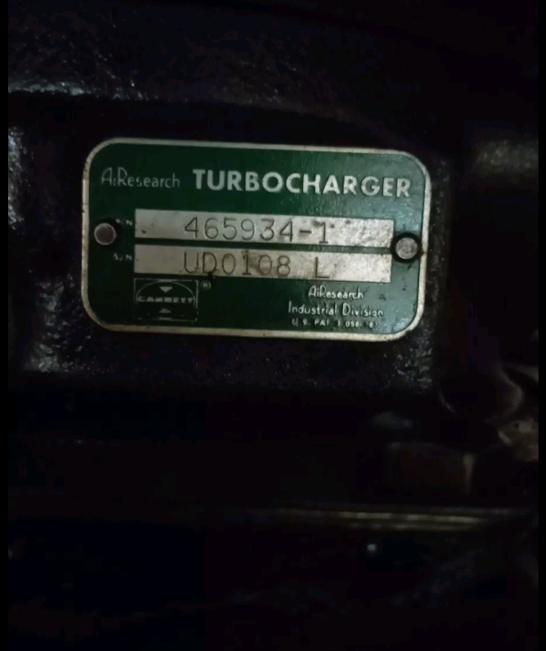 Turbo GARRETT 465934-1 UD0108 L