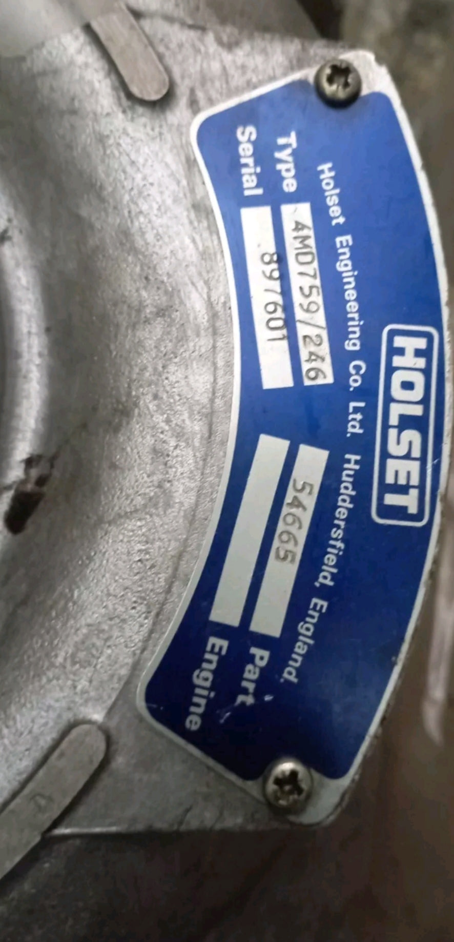 Turbo HOLSET 4MD759/246 54665