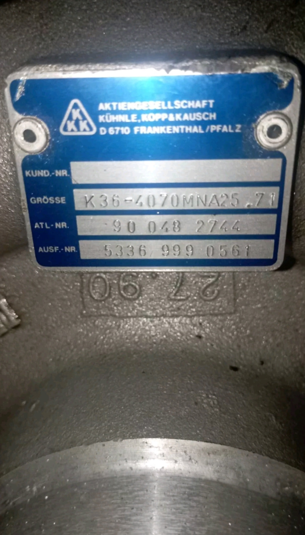 Turbo KKK K36