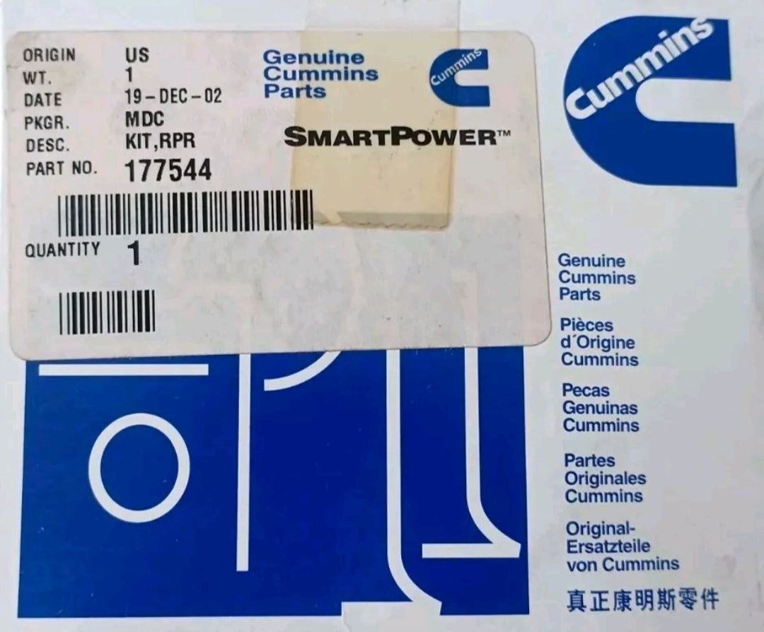 177544
Kit di riparazione della pompa dell'acqua di mare
Olio motore Cummins®