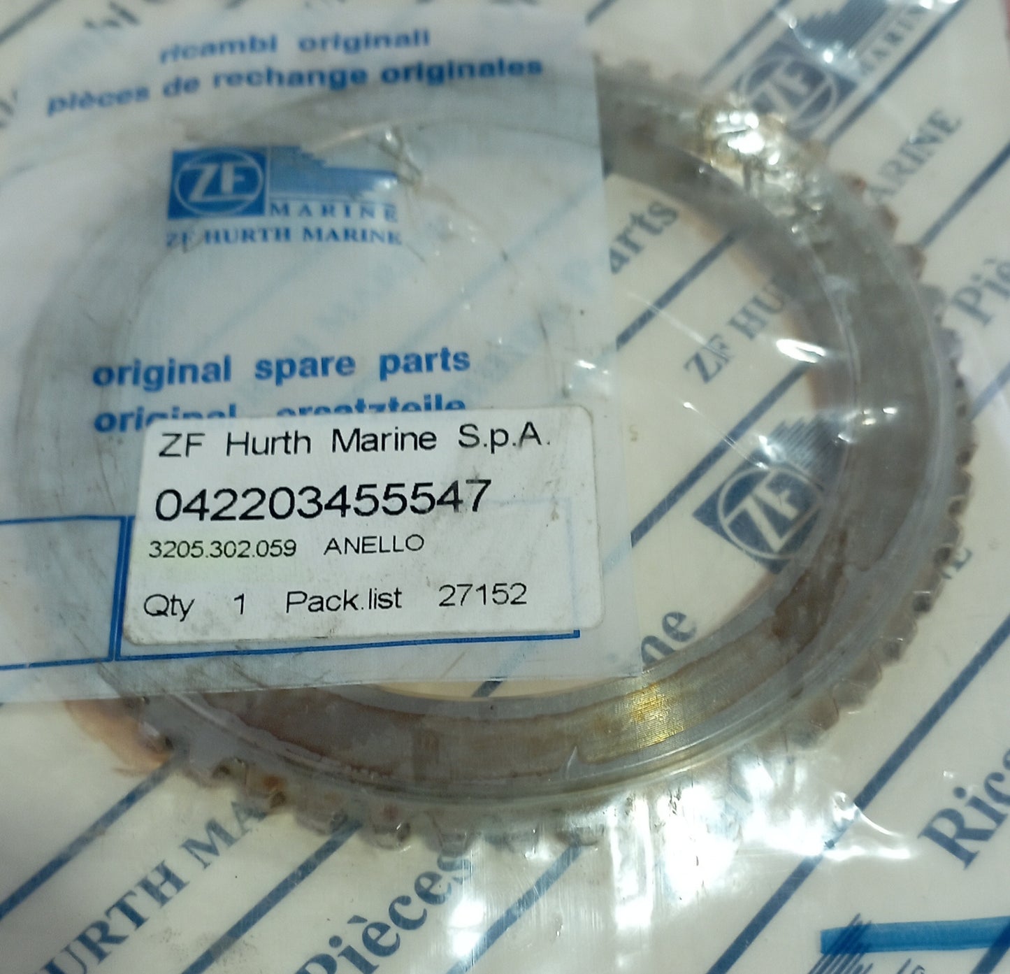 3205302059 ANELLO DENTATO ZF 510-1A ZF360-500-510-TC TIRO CINGHIA /DRIVING BELT;