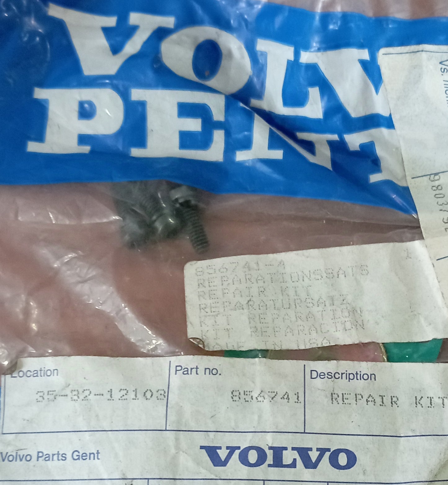 KIT RIPARAZIONE VOLVO PENTA 856741-4