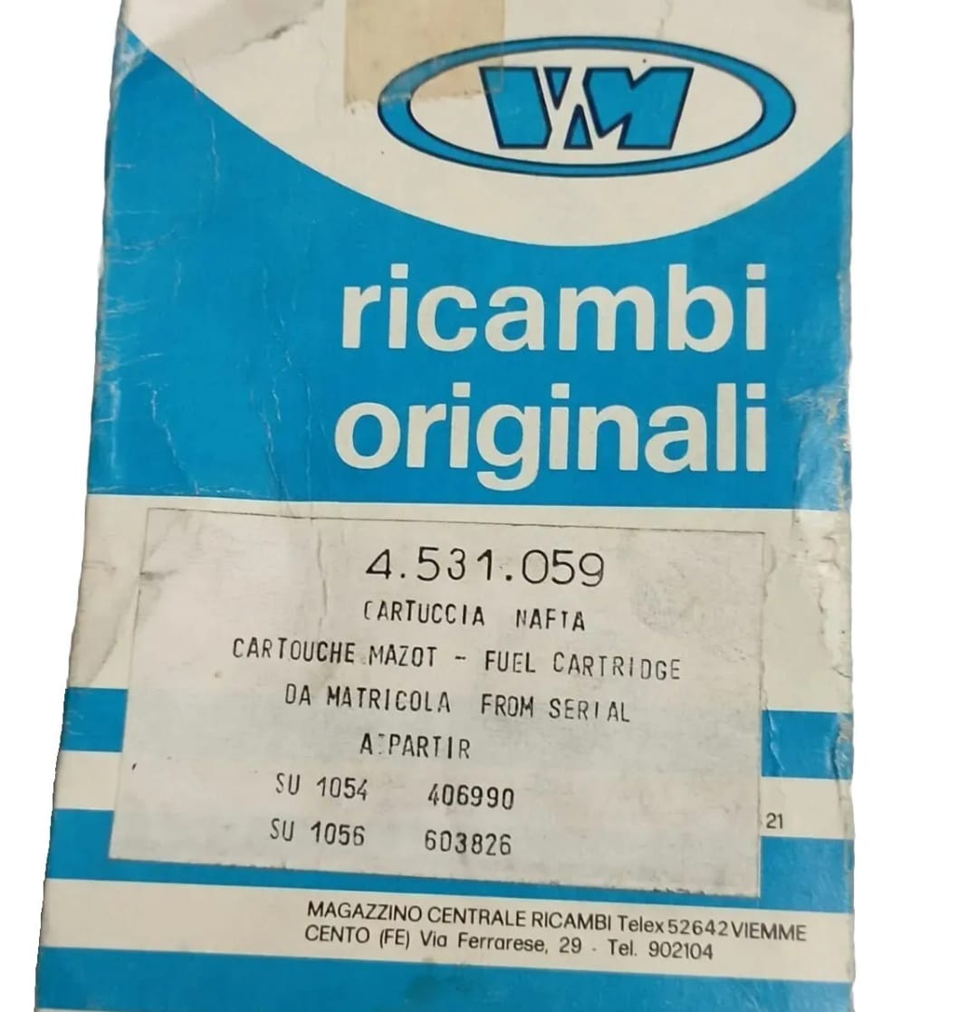 CARTUCCIA NAFTA NUOVA PER MOTORI VM SERIE SU 1054 - SU 1056 CODICE 4.531.059