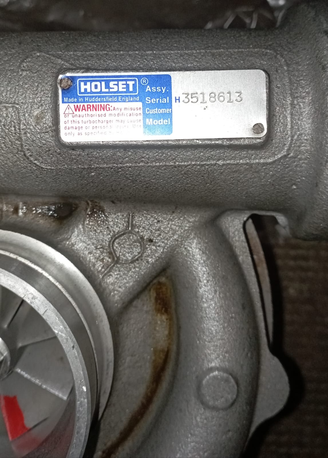 TURBO HOLSET 3518613