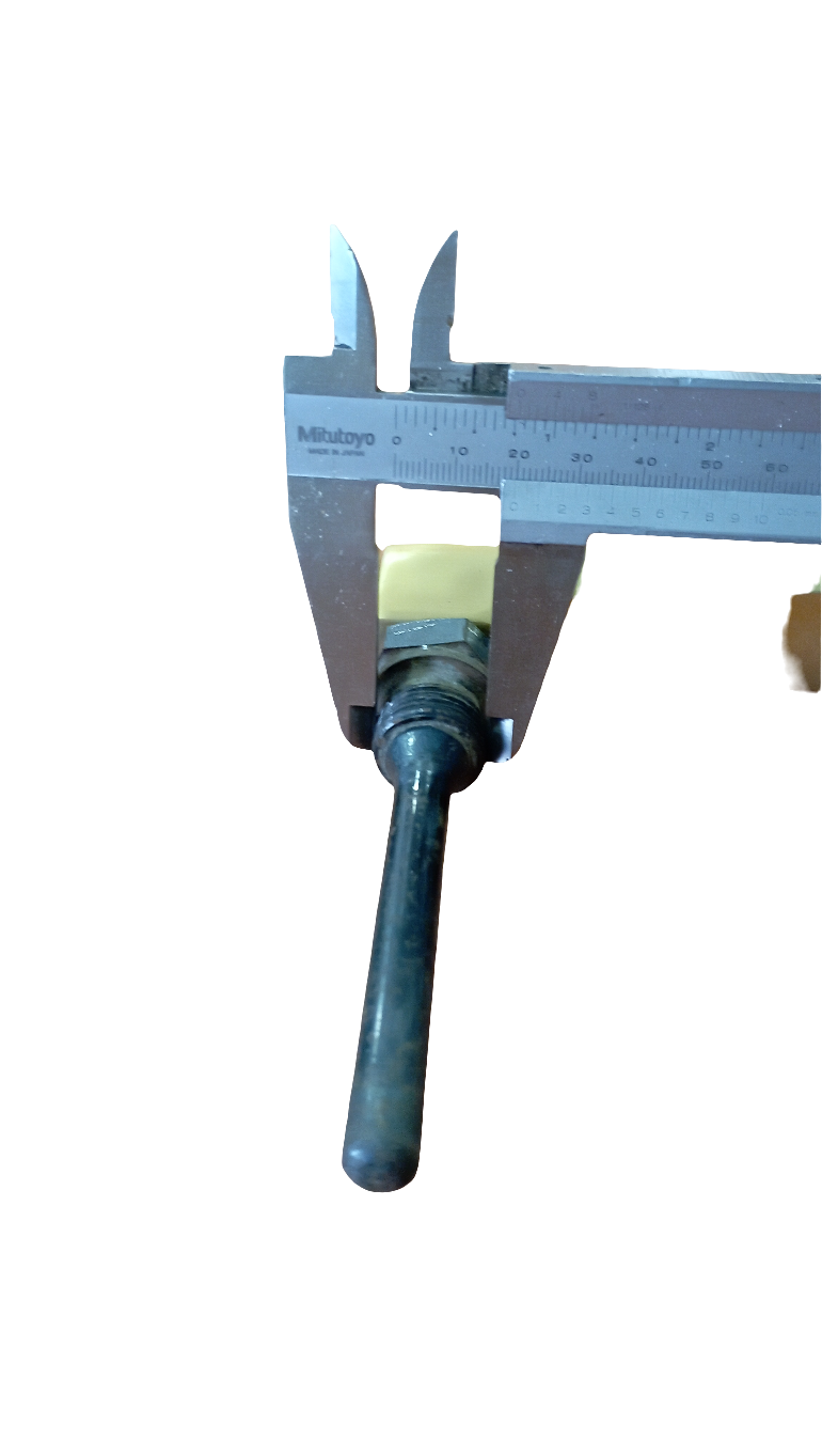 Termometro industriale a dilatazione di liquido SIKA 0-400°c (tubo a immersione angolare 90°) in ottone