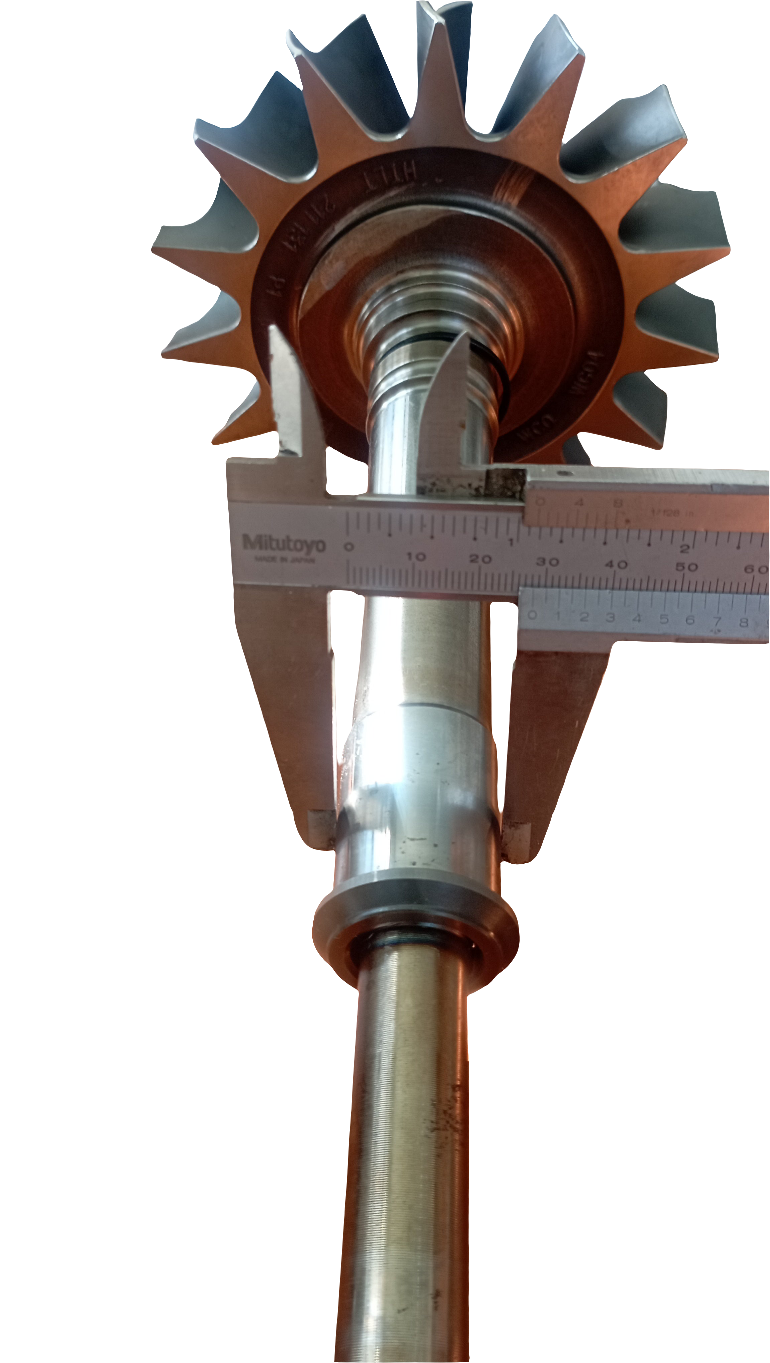 Ventola primaria completa di albero per TURBINE BBC