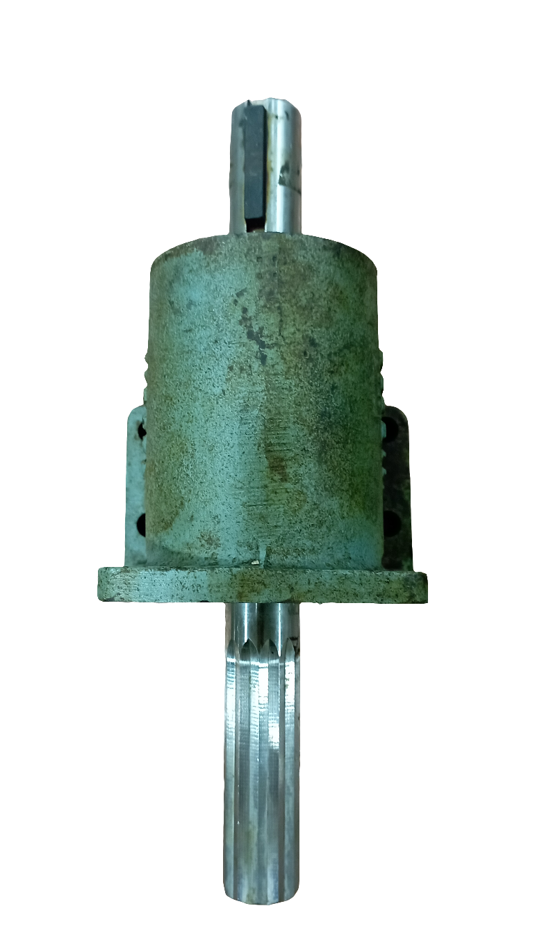 Albero scanalato in acciaio inox per pompa acqua mare JABSCO comprensivo di supporto