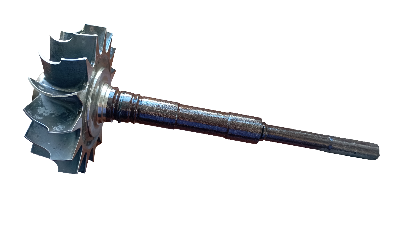 Albero rotore completo di girante per turbine marchio BBC