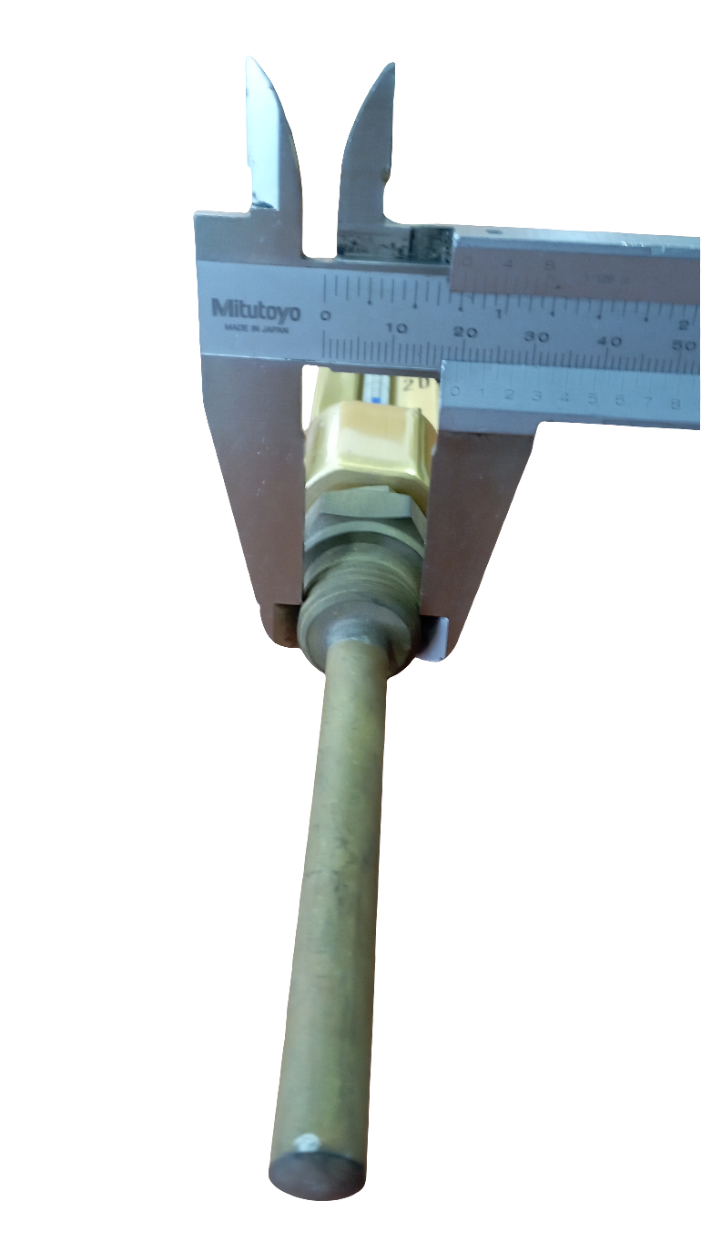 Termometro industriale dritto Sika 0-160°C nuovo in ottone