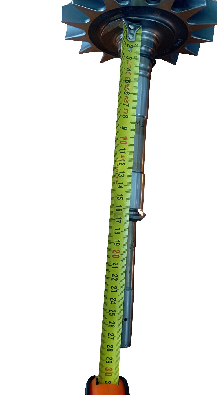 Ventola primaria completa di albero per TURBINE BBC