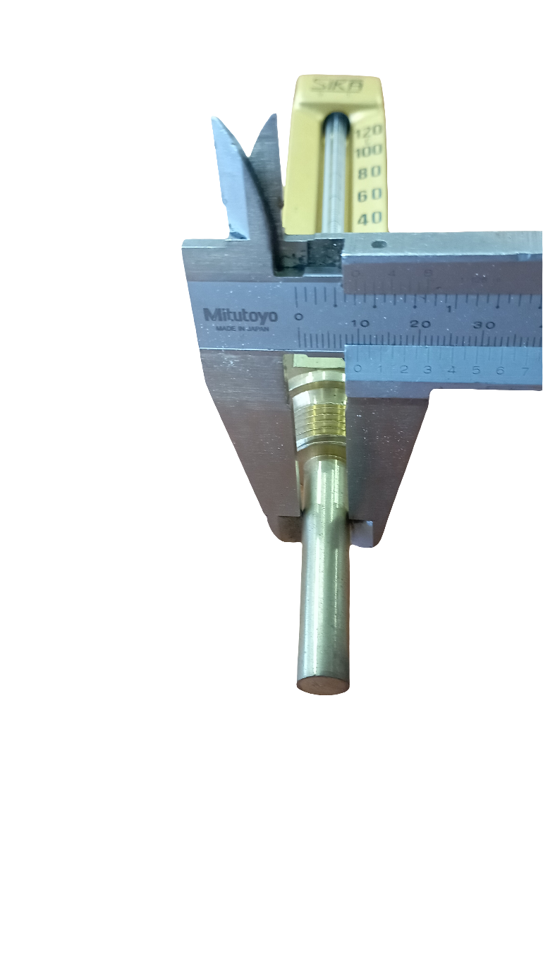 Termometro industriale dritto Sika 0-120°C nuovo in ottone
