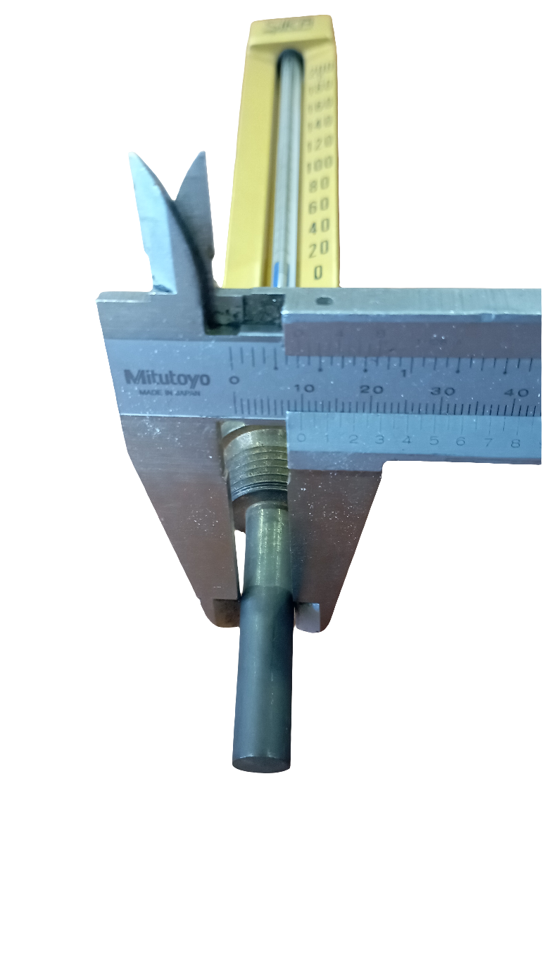 Termometro industriale dritto Sika 0-200°C nuovo in ottone