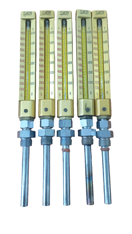 Termometro industriale dritto Sika 0-600°C 0-100 F nuovo