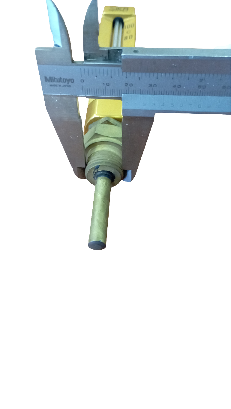 Termometro industriale dritto Sika 0-100°C nuovo in ottone