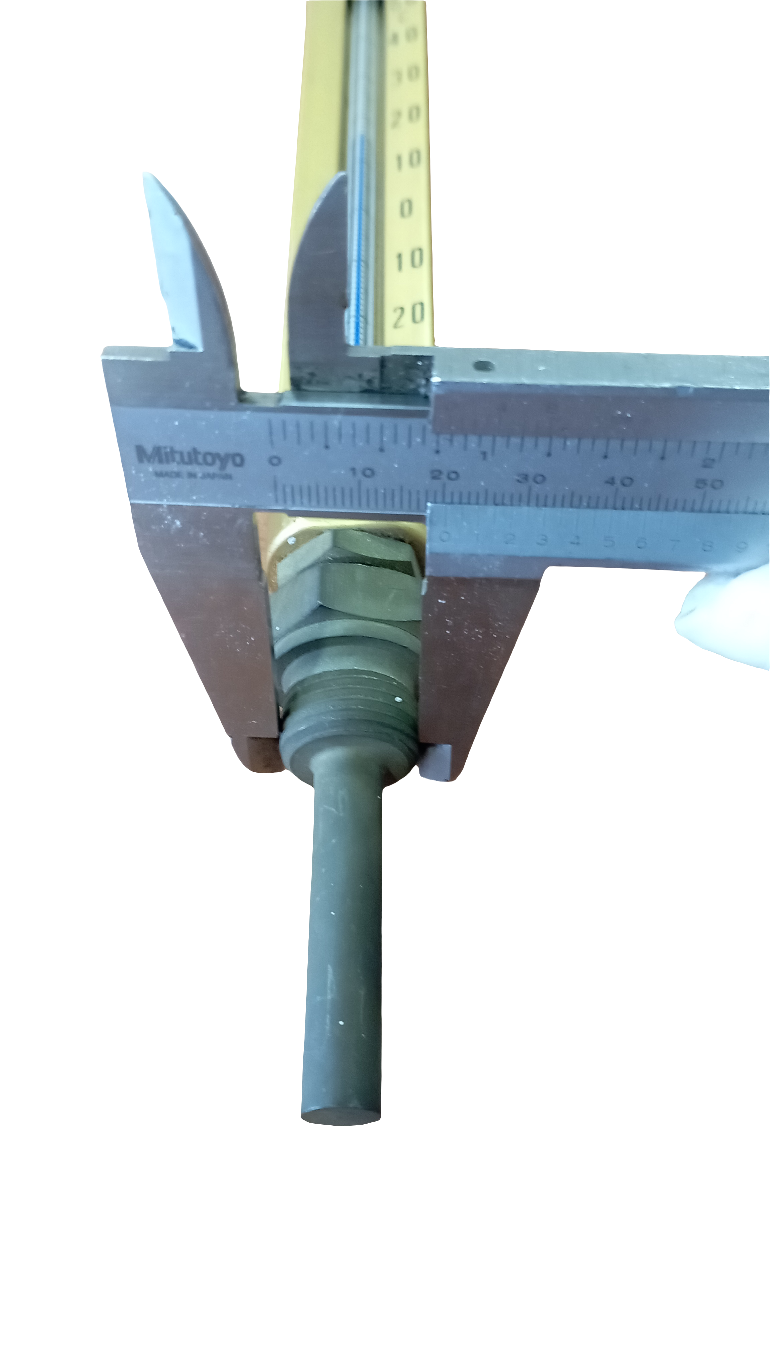 Termometro industriale dritto Sika 0-50°C nuovo in ottone