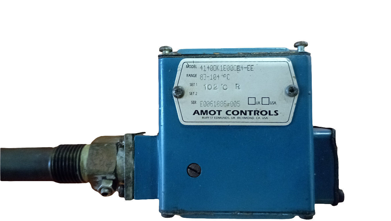 Termostato temperatura Amot control 4140DK1E00CE4-EE Intervallo interruttore termico 83-104°(attacco lungo)