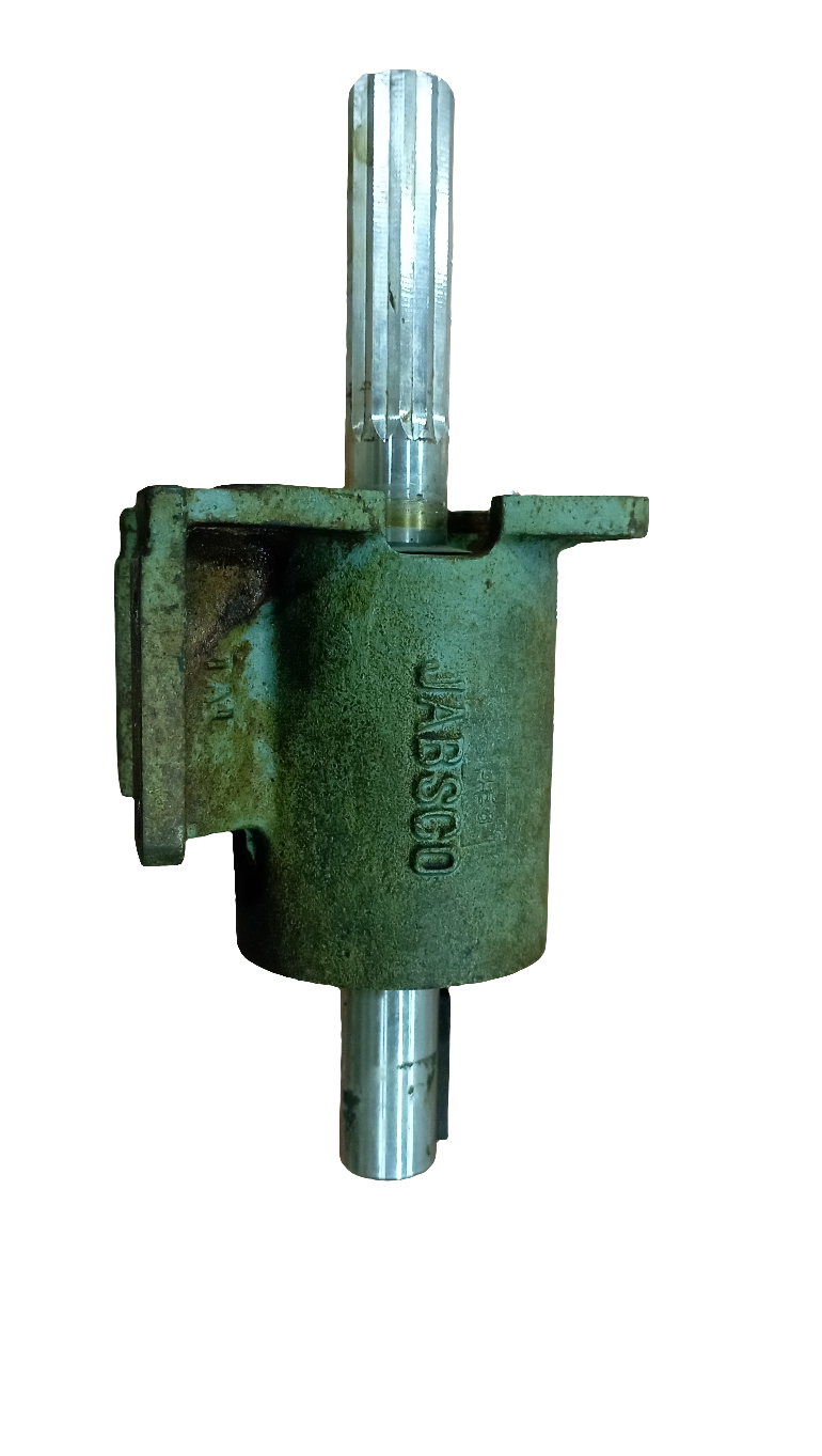 Albero scanalato in acciaio inox per pompa acqua mare JABSCO comprensivo di supporto