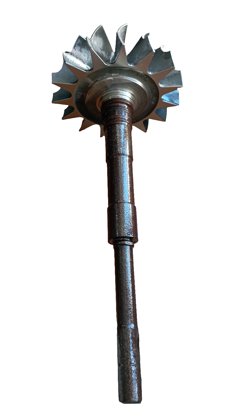 Albero rotore completo di girante per turbine marchio BBC