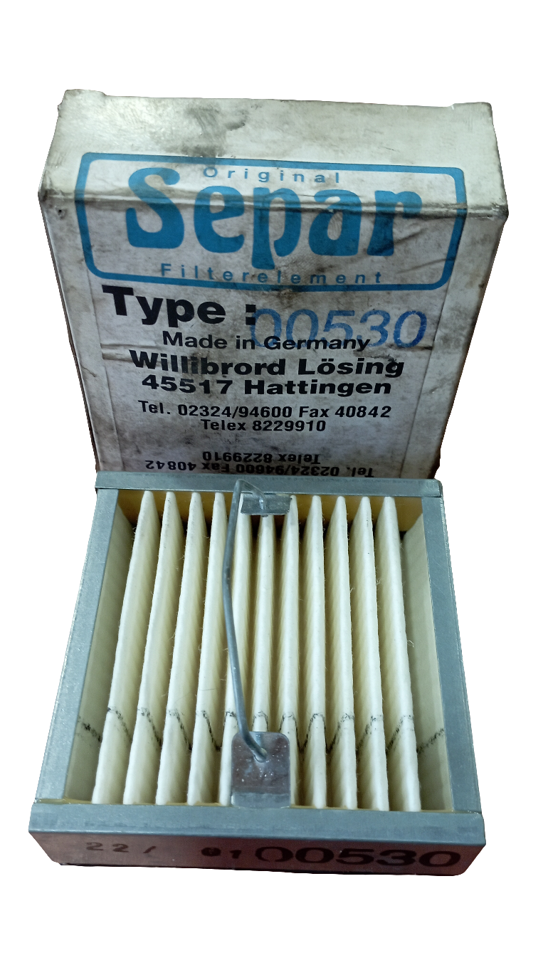 FILTRO SEPAR 00530
Cartucce per Filtri Gasolio Separ 2000.