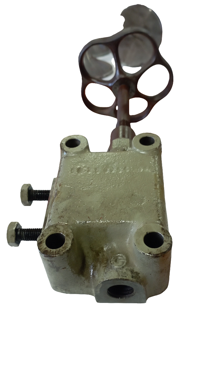 Testata per bombola aria completa di asta comando e volantino MWM DEUTZ