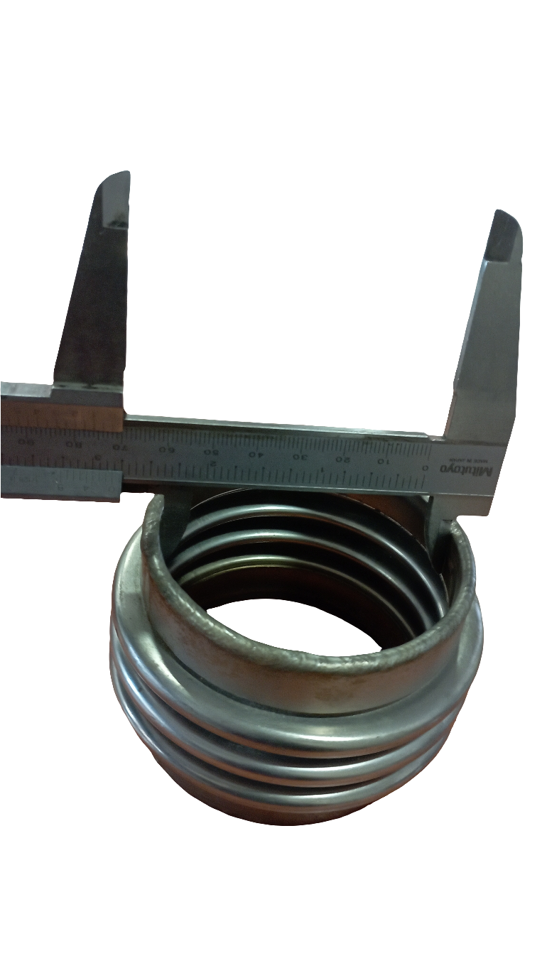 Soffietto compensatore in acciaio inox a 3 spire
