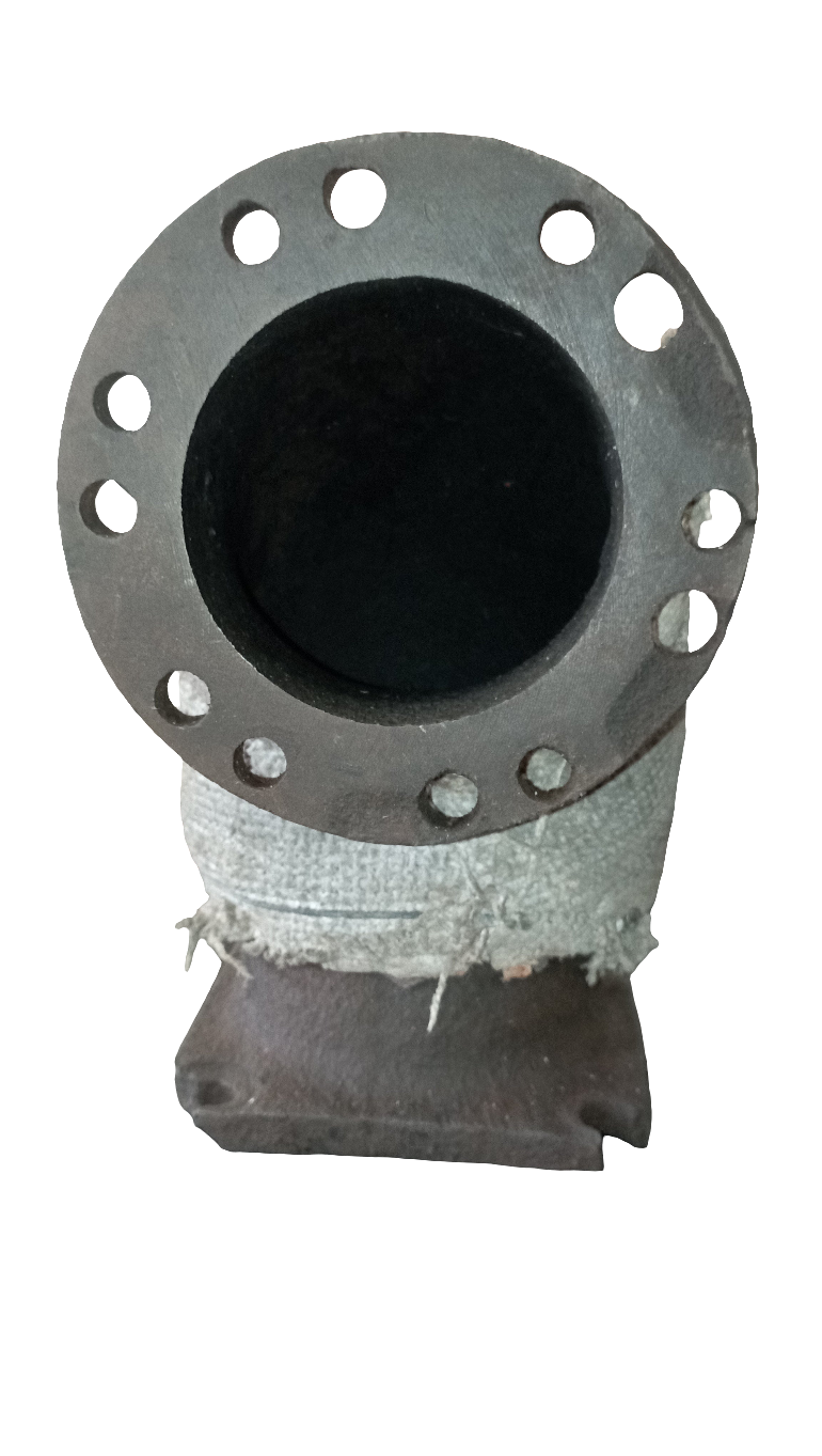 Tronchetto di scarico turbo per motori Isotta Fraschini serie ID32