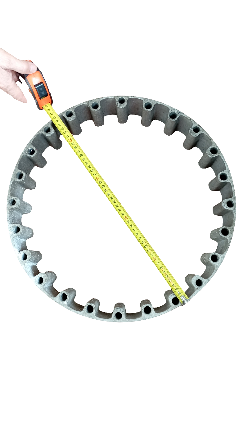 Flangia accoppiamento giunto fra invertitore e motore