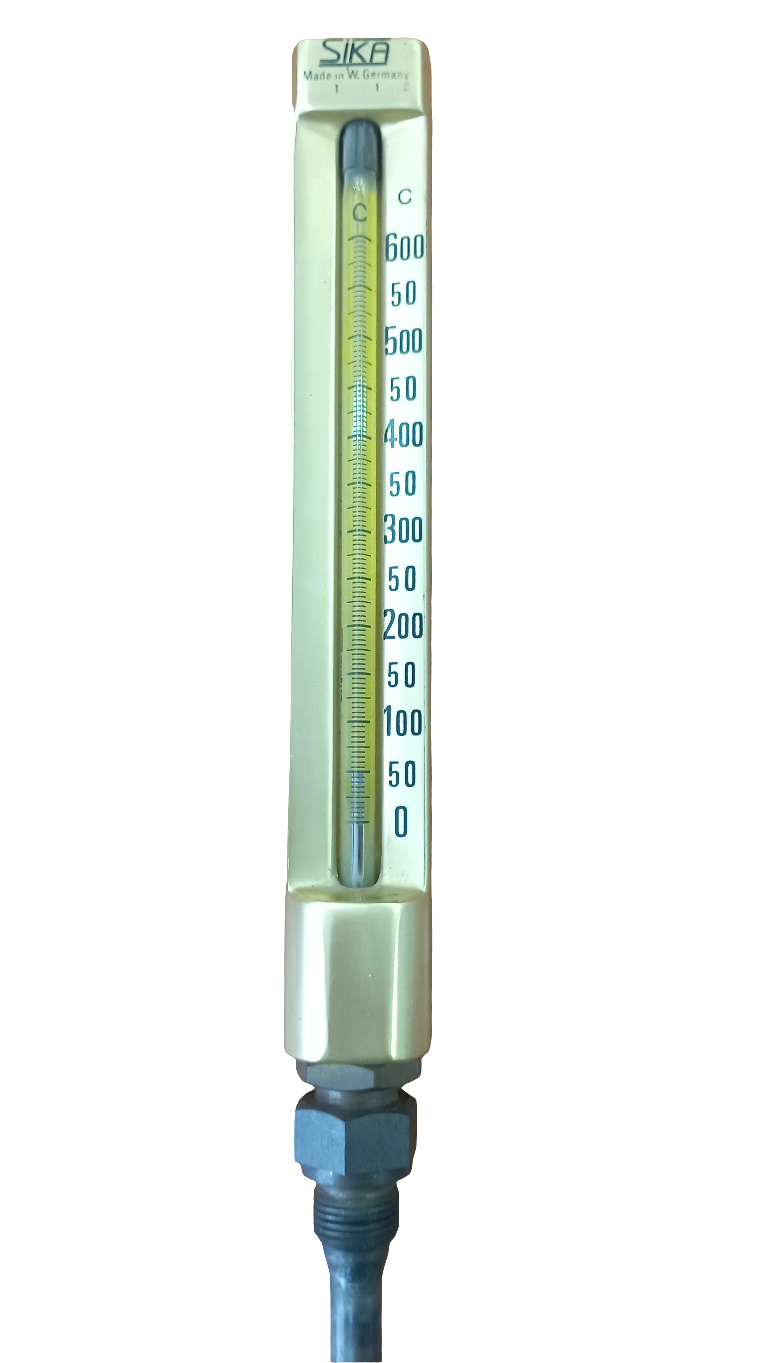 Termometro industriale dritto Sika 0-600°C nuovo in ottone