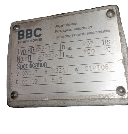Turbo BBC TYPE RR 153-12