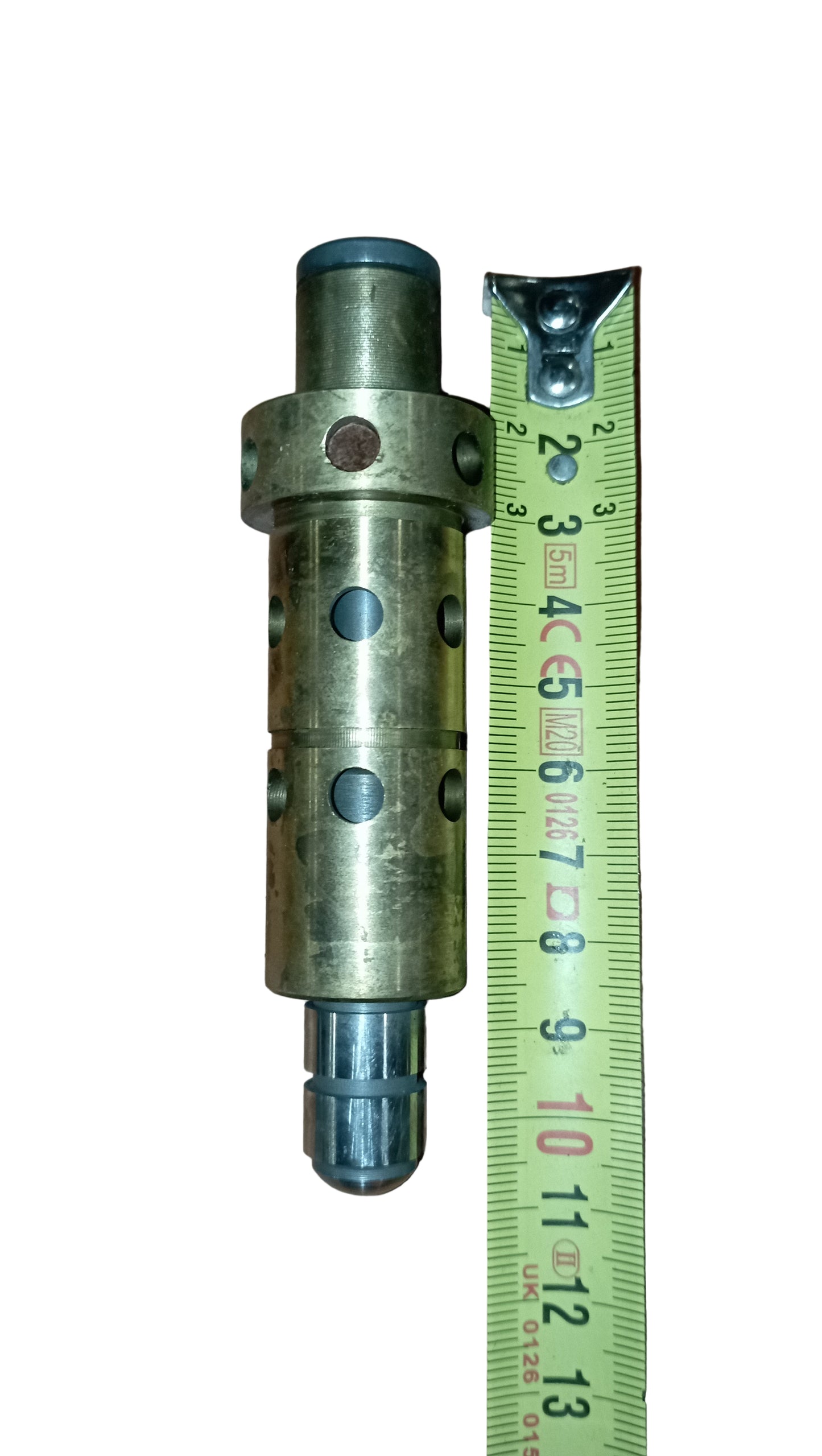 Accessorio distributore, pistoncino composto da camicia in bronzo forata e asta di scorrimento in acciaio inox per motori MWM