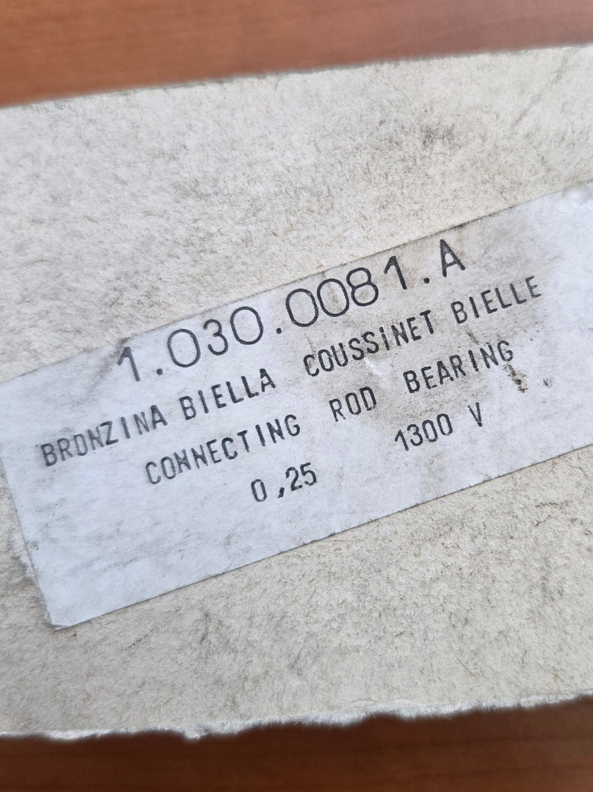 Bronzine biella 0,25 motori VM serie 1300 V