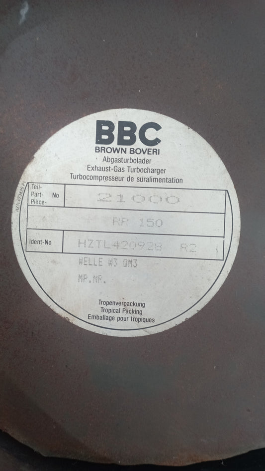 Ventola primaria completa di albero per TURBINE BBC