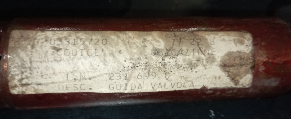 Guida valvola DEUTZ motore 536
