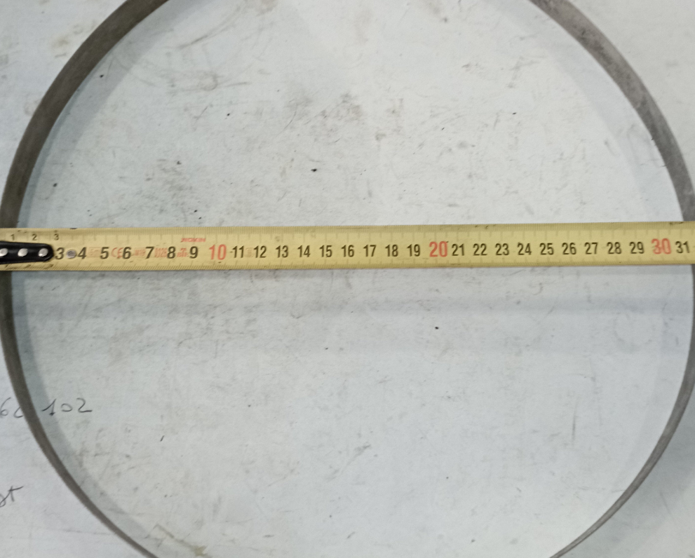 Collare in acciaio inox completo di tirante per chiusura