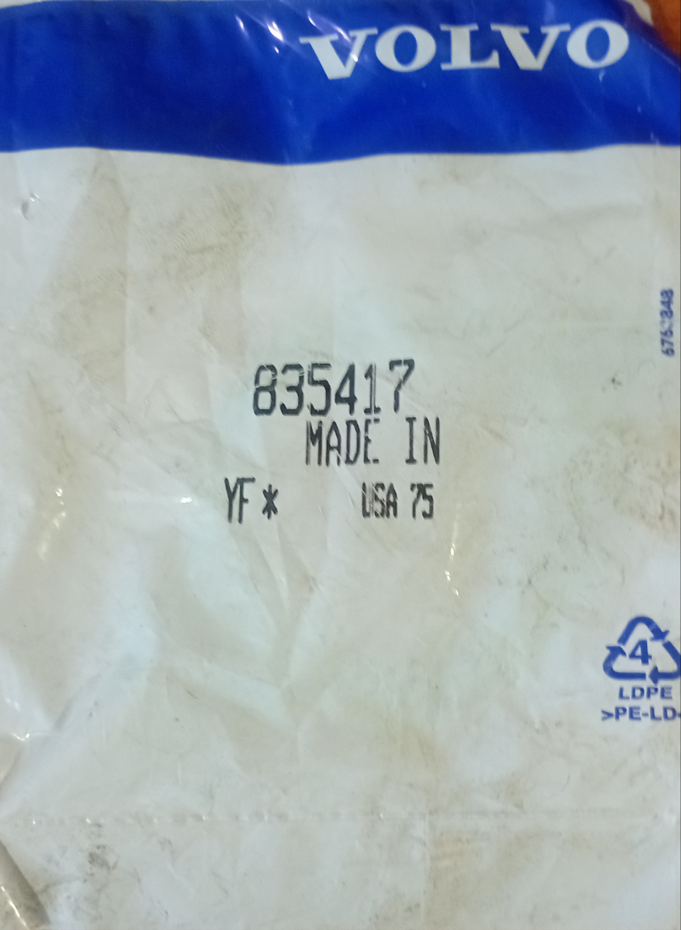 Guarnizione termostato Volvo Penta n. 835417