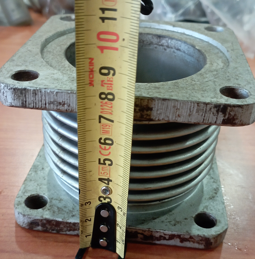 Compensatore di scarico, tronchetto di scarico in acciaio inox con 6 spire