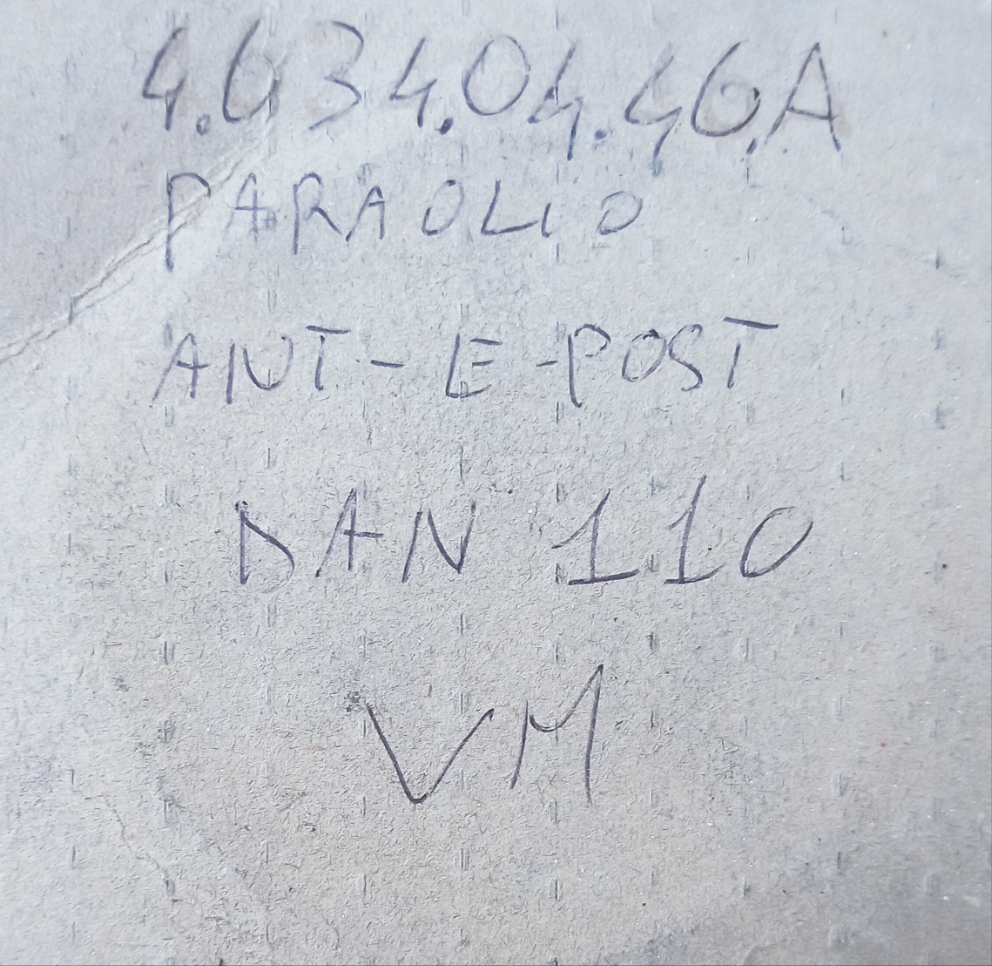 PARAOLIO anteriore e posteriore motore VM DAN 110